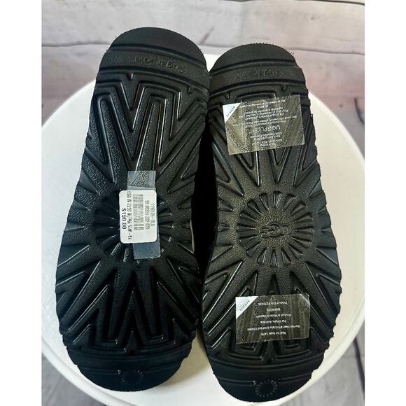 UGG Classic Ultra Mini Boots Black Suede Women’s Size 7 – New With Box - Picture 10 of 13